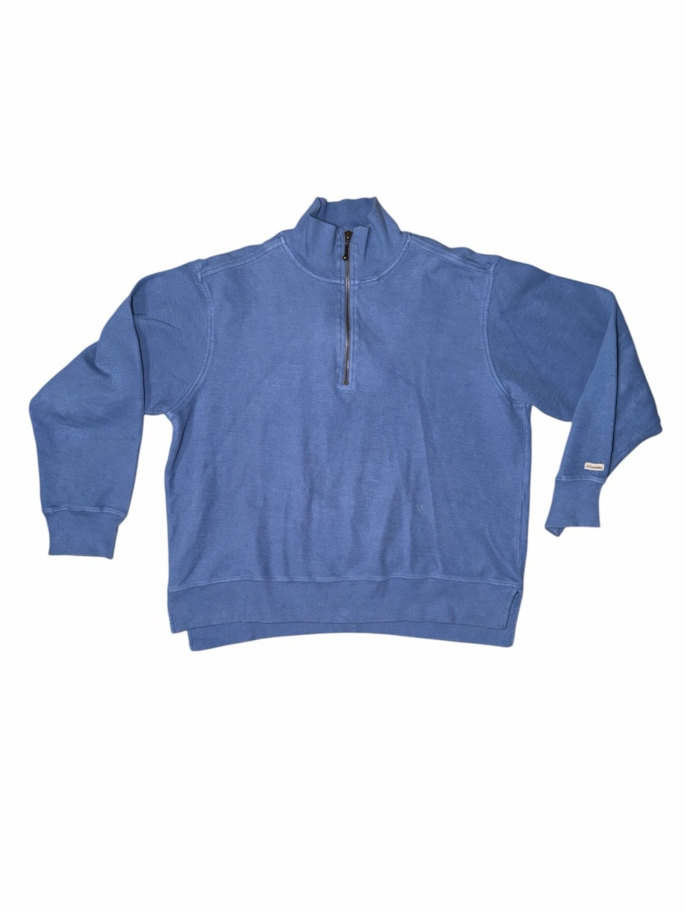 Women's Half-Zip Sweatshirt Pullover in Slate Blue